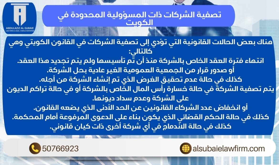 تصفية الشركات ذات المسؤولية المحدودة في الكويت
